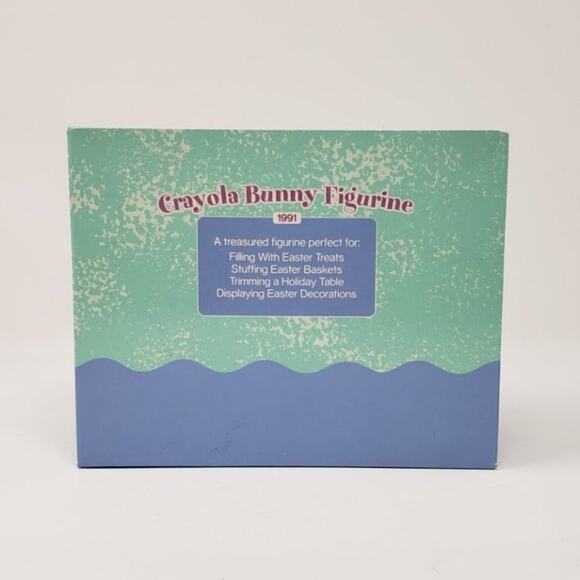 1991 Crayola Bunny Candy Cotton Tail Easter Spring Holiday Figurine - Picture 2 of 8